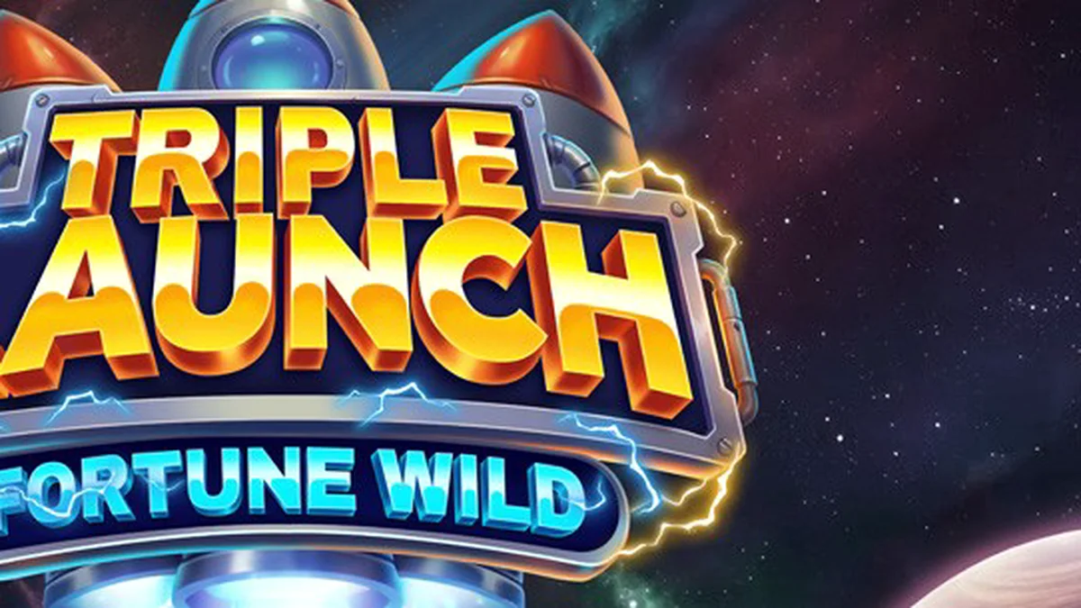Interface do jogo Triple Launch Fortune Wild com símbolos de combustível e elementos de sorte.